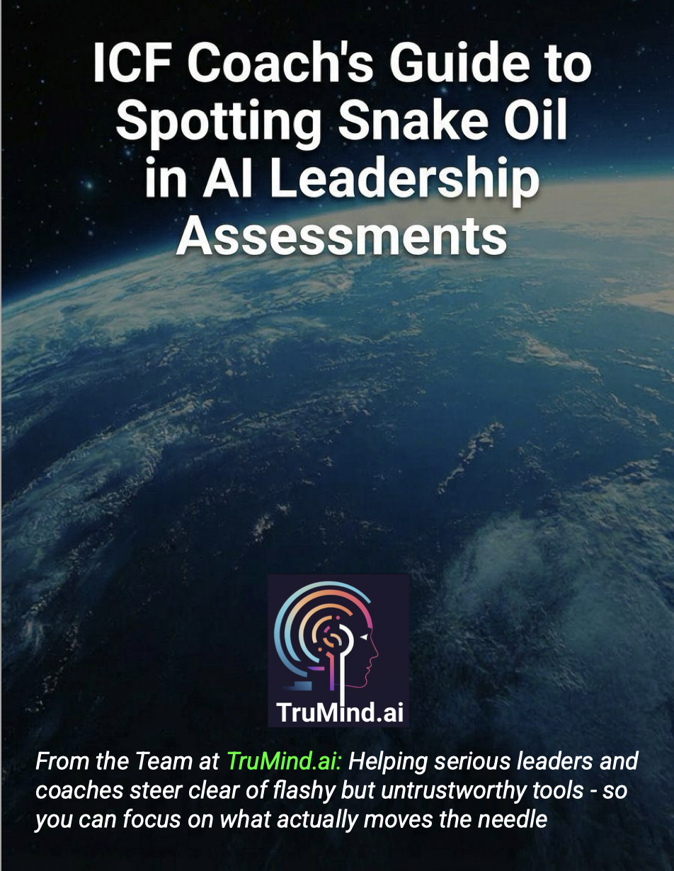 TruMind ICF Coach Guide to Snake Oil COVER